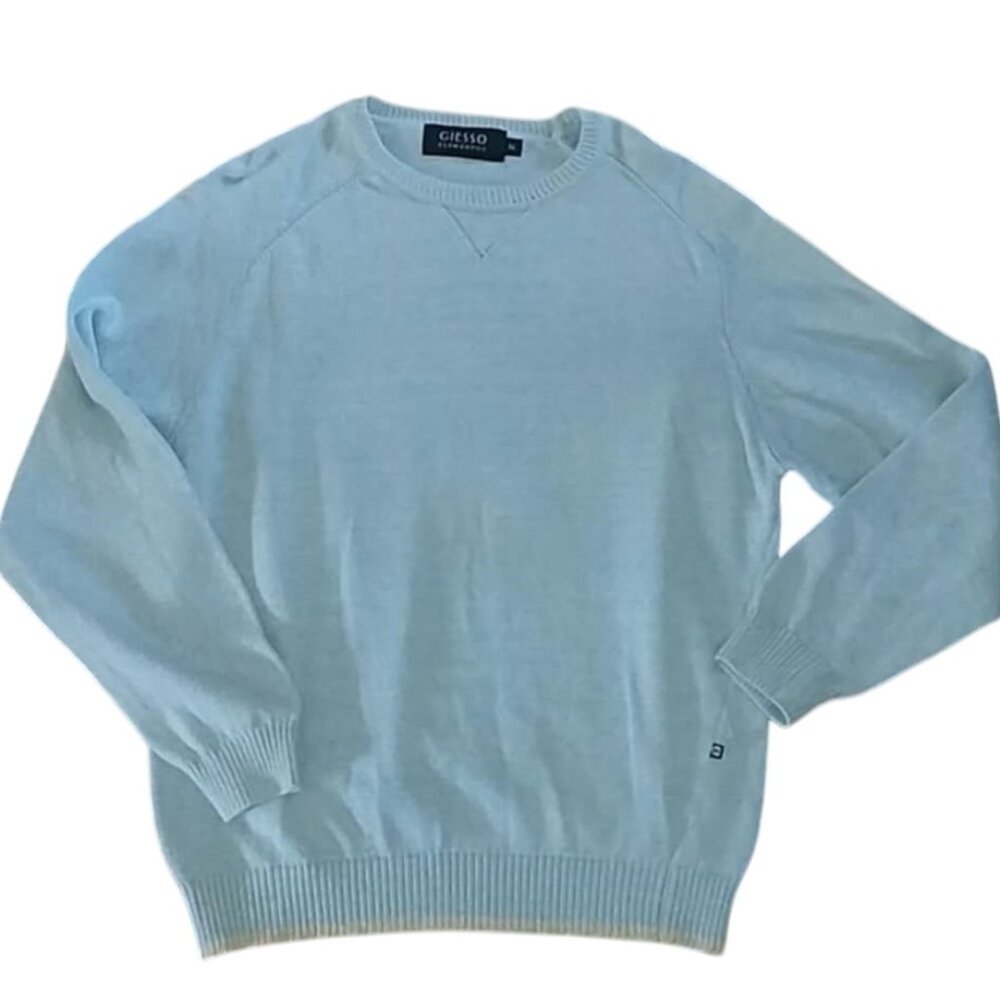 Men's Giesso Elementos Argentin Sweater Blue Cotton XL